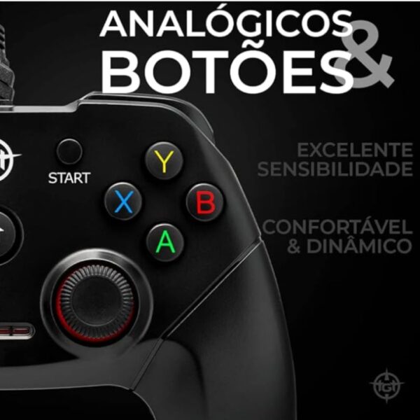Controle Gamer TGT AC130 com fio | Joystick | USB | Controle compatível com PC, PS3 e Android | TGT-AC130 - Image 2