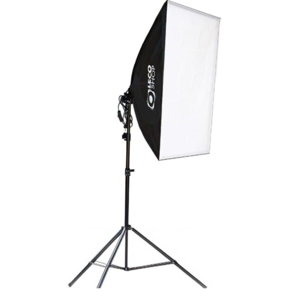 Kit Luz Contínua Softbox 50 X 70 + Tripe 2m Estúdio Vídeo