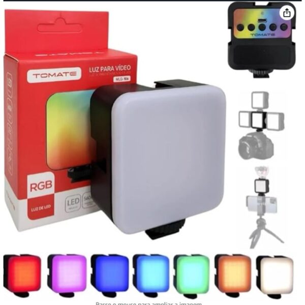 Luz De Preenchimento Para Video Led Rgb Self portátil com 102 LEDs